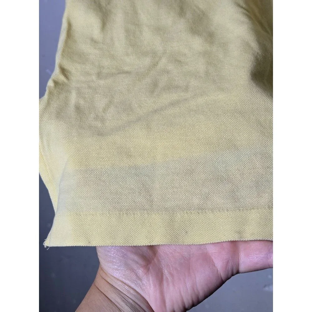 Polo Golf Ralph Lauren Mens Yellow Long Sleeve Polo Shirt Size Medium‎ Preppy